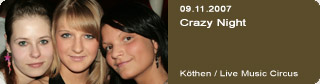 Galerie: Crazy Night<br>Live Music Circus / Kthen / 